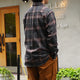 BRUSHED CHECK LOOSE FIT R/C SHT