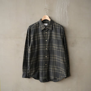 BRUSHED CHECK LOOSE FIT R/C SHT