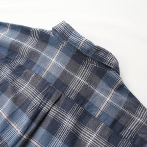 BRUSHED CHECK LOOSE FIT R/C SHT