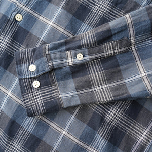 BRUSHED CHECK LOOSE FIT R/C SHT