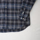 BRUSHED CHECK LOOSE FIT R/C SHT