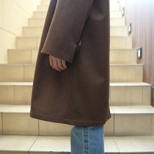 WOOL BEAVER BALMACAAN COAT