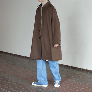 WOOL BEAVER BALMACAAN COAT