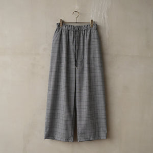 EASY WIDE CHECK PANTS【MANON】