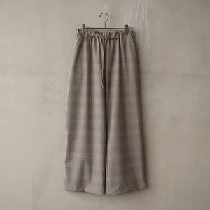 EASY WIDE CHECK PANTS【MANON】