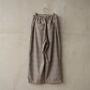 EASY WIDE CHECK PANTS【MANON】