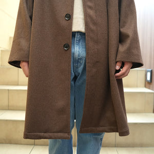 WOOL BEAVER BALMACAAN COAT