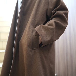 WOOL BEAVER BALMACAAN COAT