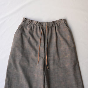 EASY WIDE CHECK PANTS【MANON】