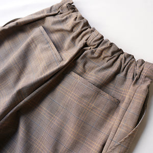 EASY WIDE CHECK PANTS【MANON】