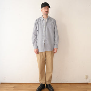 TYPEWRITER STRIPE LOOSE FIT R/C SHT