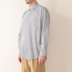 TYPEWRITER STRIPE LOOSE FIT R/C SHT