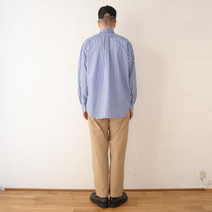 TYPEWRITER STRIPE LOOSE FIT R/C SHT