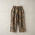 BACK SATIN CAMO EASY PANTS