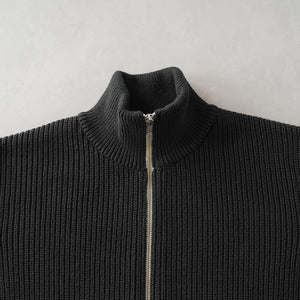 ALL TIME RIB ZIP KNIT