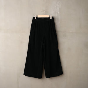 CORDUROY THREE TUCK PANTS【MANON】