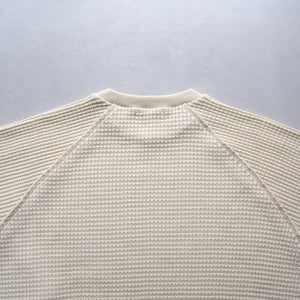 HEAVY WAFFLE RAGLAN SLEEVE OVER TEE【MANON】