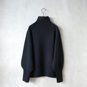 RAGLAN SLEEVE HI NECK BALOON KNIT【MANON】