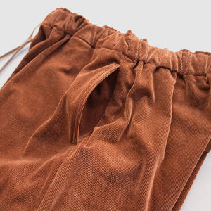 SIDE SLIT EASY CORDUROY PANTS【MANON】