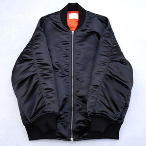 HEAVY SATIN MA-1 FLIGHT JKT【MANON】