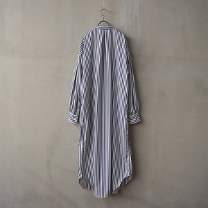 TUCK SLEEVE STRIPE RIBBON ONE PIECE【MANON】