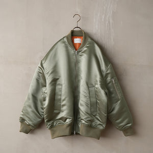 HEAVY SATIN MA-1 FLIGHT JKT【MANON】