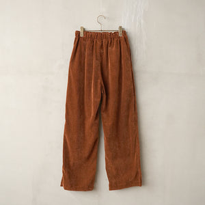 SIDE SLIT EASY CORDUROY PANTS【MANON】