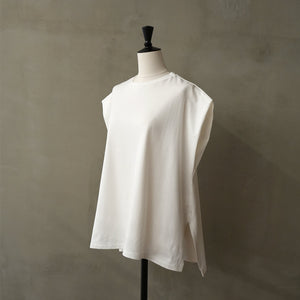 IN TUCK SLEEVE TEE WHITE【MANON】