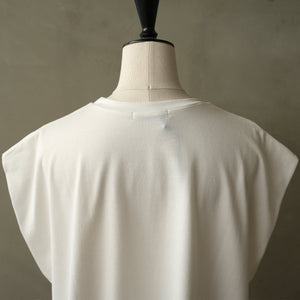 IN TUCK SLEEVE TEE WHITE【MANON】