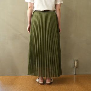 TRICOT PLEATS SKIRT【MANON】