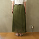 TRICOT PLEATS SKIRT【MANON】