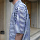 POPLIN STRIPE LOOSE FIT R/C S/S SHT