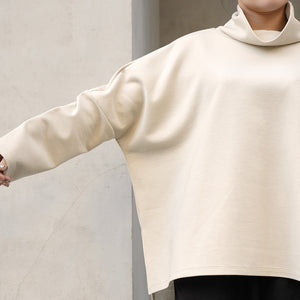 SOFT DOUBLE HIGH NECK PULLOVER【MANON】