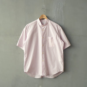 POPLIN STRIPE LOOSE FIT B/C S/S SHT