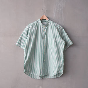 POPLIN STRIPE LOOSE FIT B/C S/S SHT