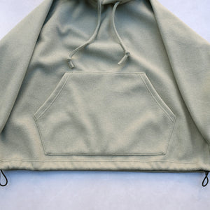 NEEDLE REVERSE STRETCH HOODIE【MANON】