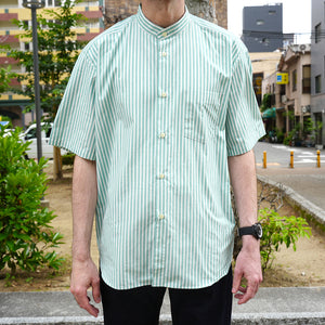 POPLIN STRIPE LOOSE FIT B/C S/S SHT