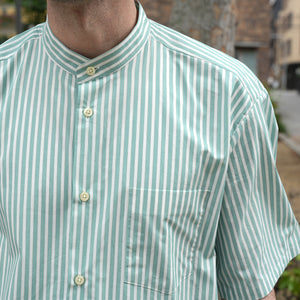 POPLIN STRIPE LOOSE FIT B/C S/S SHT