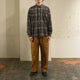 BRUSHED CHECK LOOSE FIT R/C SHT