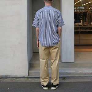 POPLIN STRIPE LOOSE FIT B/C S/S SHT