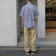 POPLIN STRIPE LOOSE FIT B/C S/S SHT