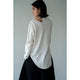 ROUND HEM PIPING L/S BORDER TEE【MANON】