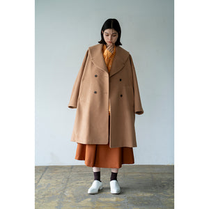 PILE MELTON SHAWL COLLAR  COAT【MANON】