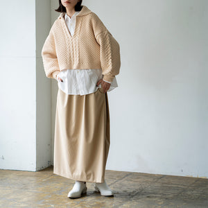 DOLMAN SLEEVE OVER DRESS SHT【MANON】