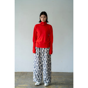 BATIK PRINT EASY WIDE PANTS【MANON】