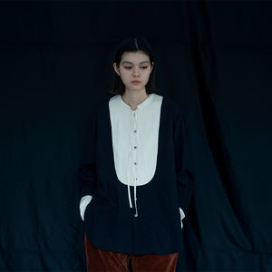 PINTUCK RIBON BLOUSE【MANON】