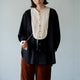 PINTUCK RIBON BLOUSE【MANON】