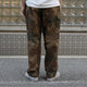 BACK SATIN CAMO EASY PANTS