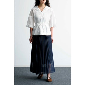 TRICOT PLEATS SKIRT【MANON】