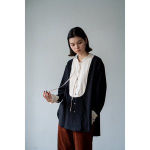 PINTUCK RIBON BLOUSE【MANON】